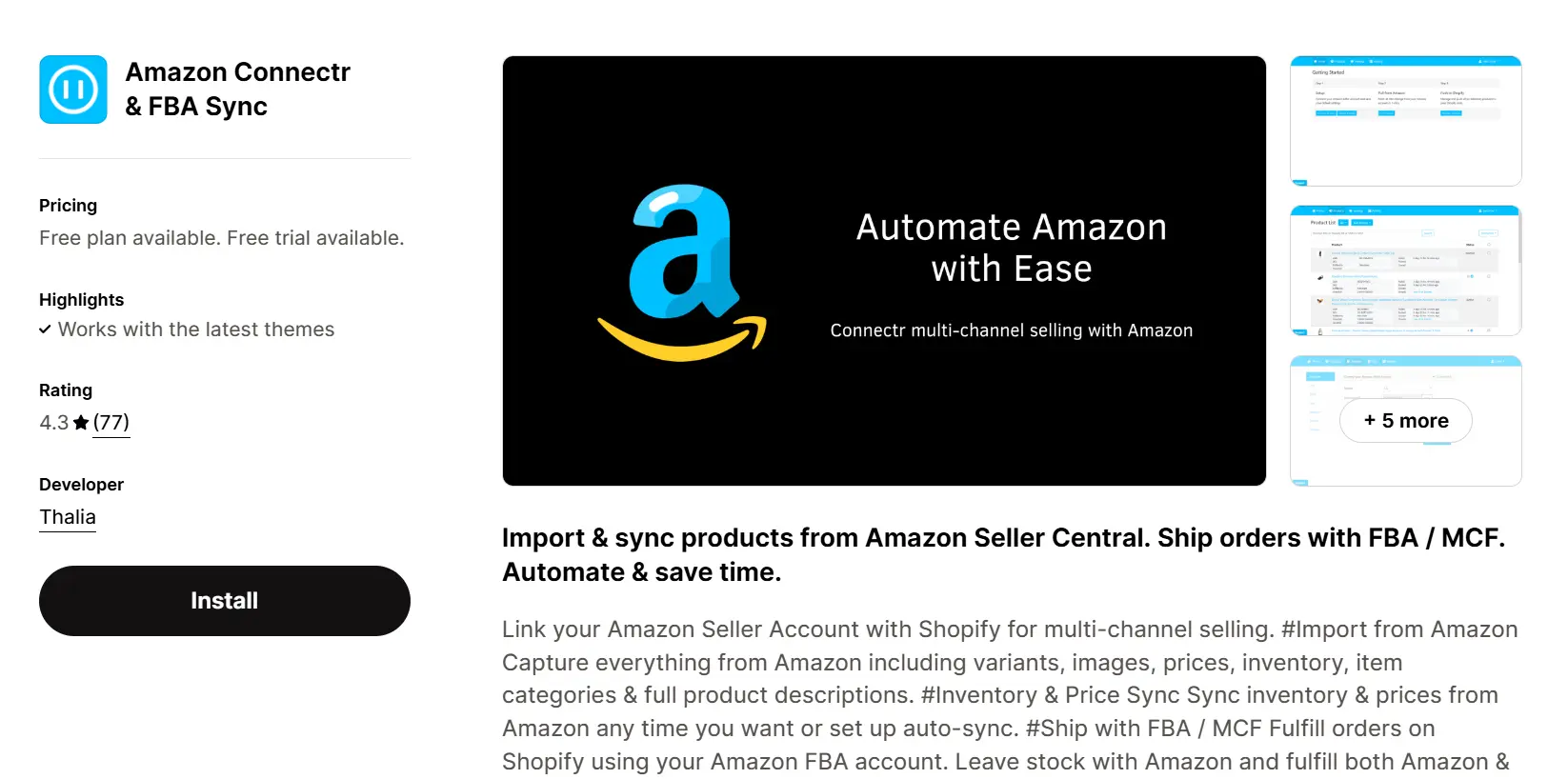 9. Amazon Connectr & FBA Sync